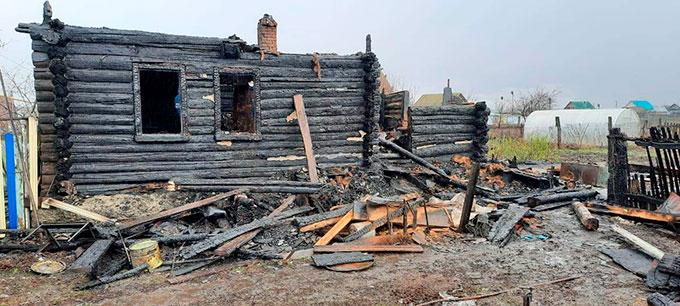 В Нижнекамском районе сгорел частный дом, хозяин погиб
