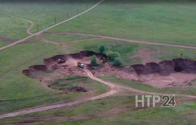 В Татарстане экологи с помощью квадрокоптера обнаружили кражу песка
