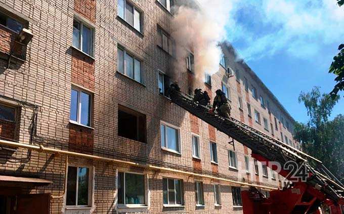 В Татарстане на пожаре погибла женщина