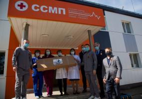 Станция скорой помощи и соцучреждения Нижнекамска получили маски, сделанные на НКНХ - НТР 24