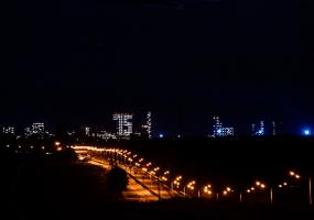 В Нижнекамске зажгли большую цифру 75 в честь юбилея Победы - НТР 24