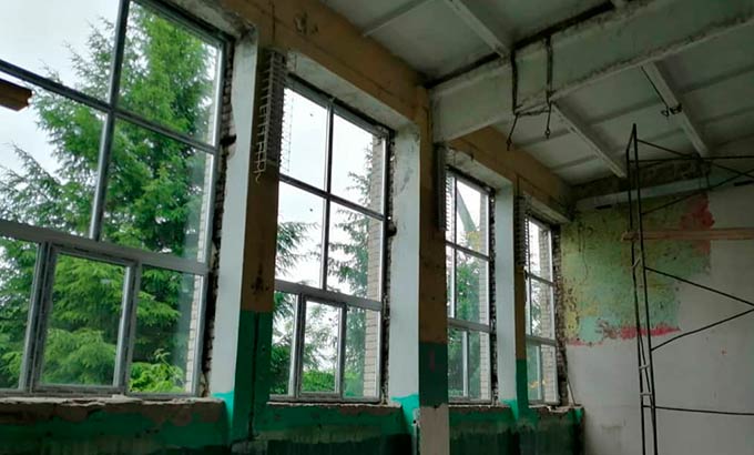 В Нижнекамском районе приступили к капитальному ремонту школы