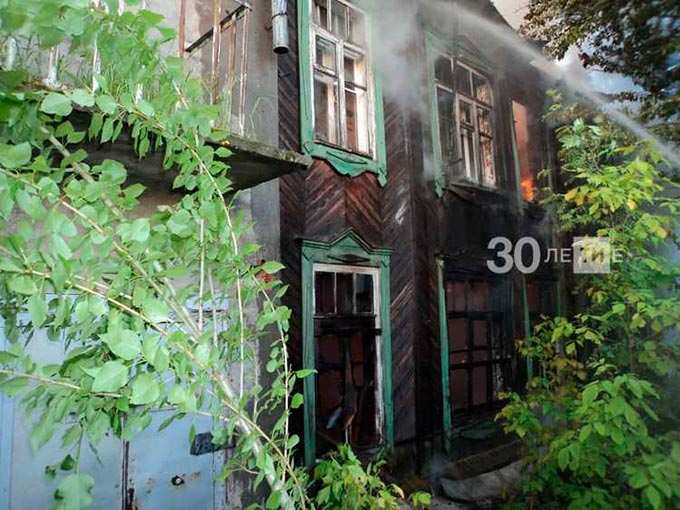 В Татарстане в заброшенном доме сгорел мужчина