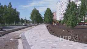 Айдар Метшин проверил ход строительства променада на пр.Химиков в Нижнекамска - НТР 24