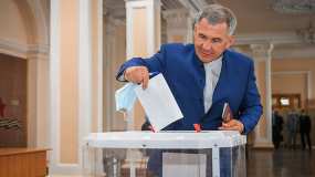 Рустам Минниханов принял участие в общероссийском голосовании по поправкам к Конституции - НТР 24