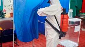 Участки для голосования в Нижнекамске обрабатывают антисептиком - НТР 24