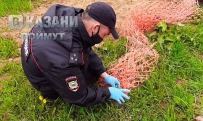 Сотрудники полиции спасли запутавшегося в сетке ежа в Татарстане