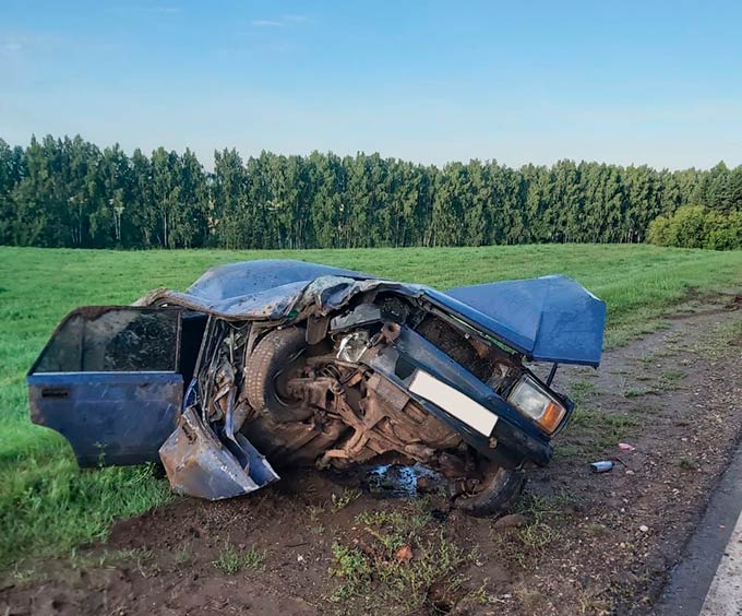 В Татарстане в ДТП с КамАЗом погибла пассажирка «семёрки», которой управлял водитель без прав
