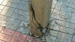 Нижнекамцы жалуются на опасный фонарный столб, который может упасть - НТР 24