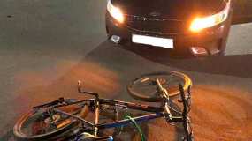 В центре Нижнекамска иномарка сбила велосипедиста