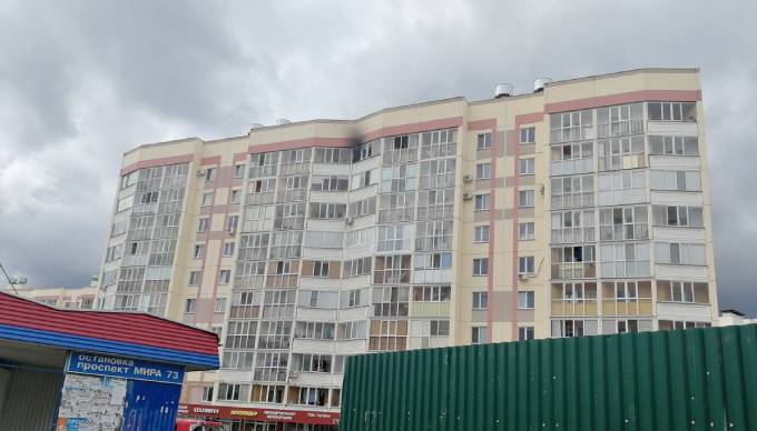 В Нижнекамске произошёл пожар на балконе многоквартирного дома