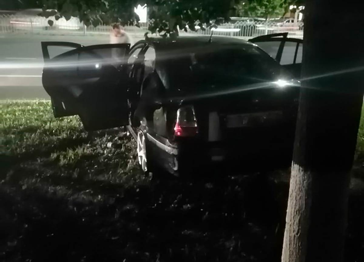 В Татарстане беременная автоледи врезалась в дерево