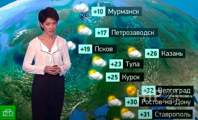 Ведущая прогноза погоды на НТВ поздравила Татарстан с юбилеем ТАССР