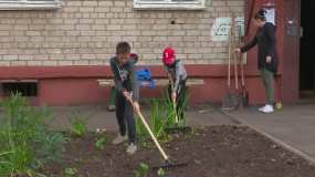 Нижнекамцы высадили цветы под окнами дома на ул.Тукая - НТР 24