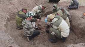 Во время «Вахты памяти» нижнекамцы нашли останки еще одного солдата