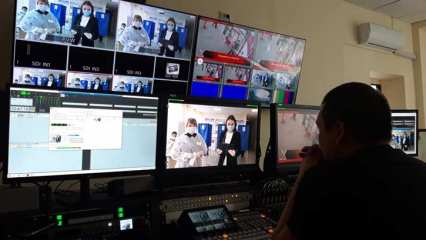 Телеканал НТР 24 продолжает в прямом эфире информировать нижнекамцев о ходе голосования - НТР 24