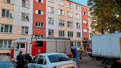 В Нижнекамске на ул. Корабельной загорелась квартира пенсионерки
