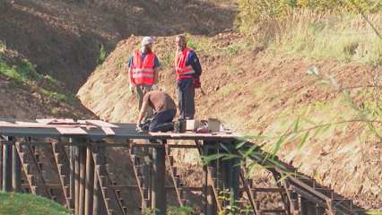 Айдар Метшин ознакомился с ходом строительства экопарка на Красном Ключе - НТР 24