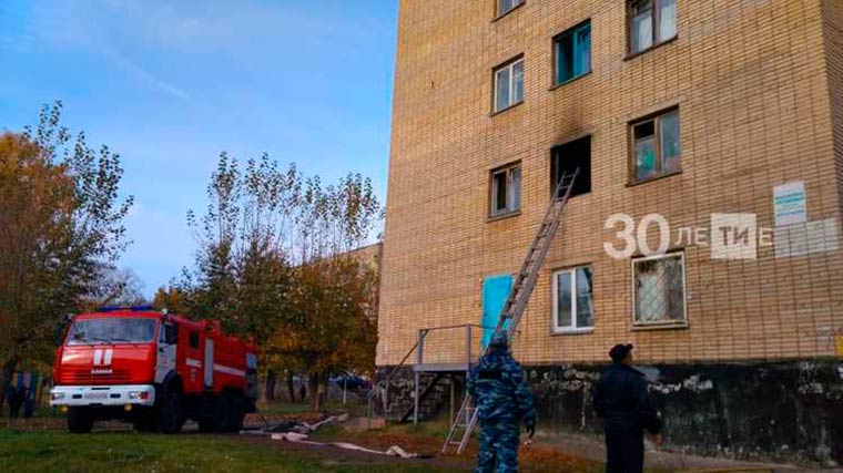 В Татарстане на пожаре в жилом доме погиб человек