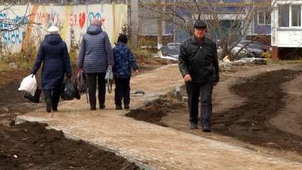 Неизвестный меценат оплатил ремонт тротуара в Нижнекамске