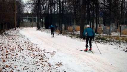 В Нижнекамске открылась первая лыжная трасса