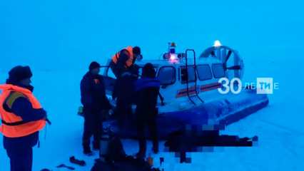 Два брата-рыбака провалились под лёд на Нижнекамском водохранилище