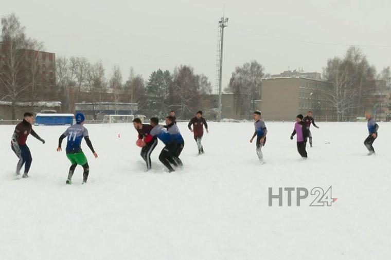 В Нижнекамске прошёл турнир по снежному регби
