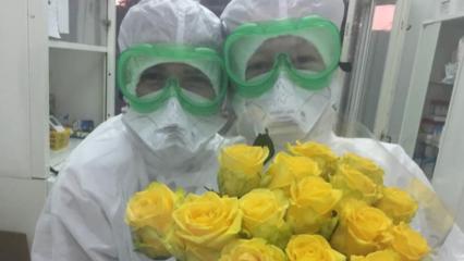 В Нижнекамске пациенты COVID-госпиталя подарили медикам цветы