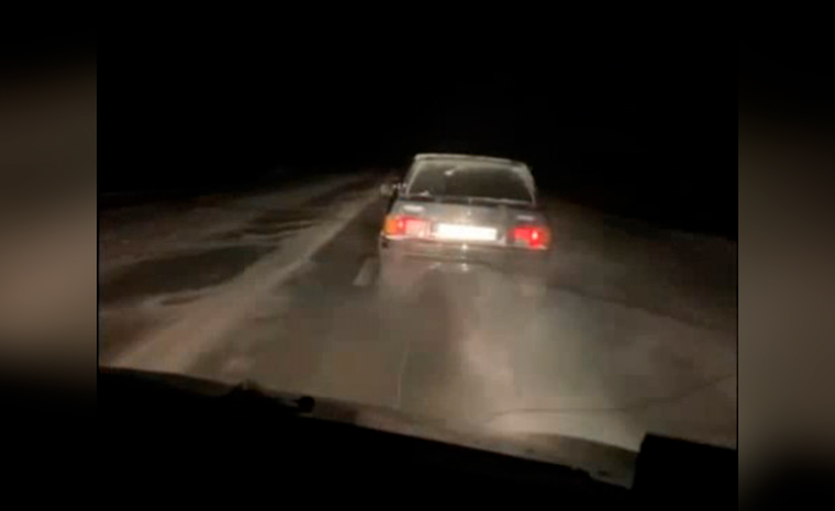 Погоня ДПС за нетрезвым водителем на трассе под Нижнекамском попала на видео