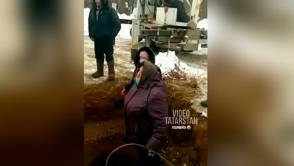 В Татарстане пенсионерки прыгнули в котлован, пытаясь помешать установке сотовой вышки