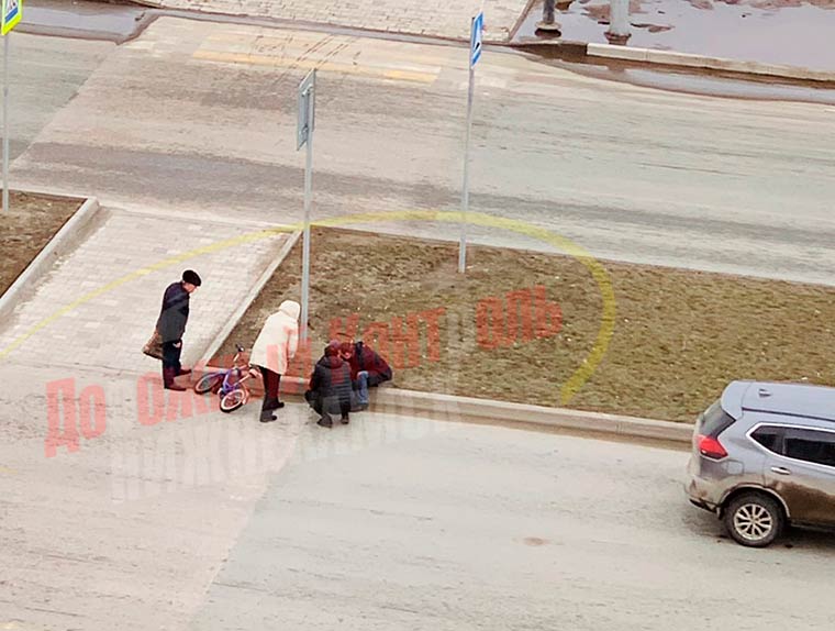 В Нижнекамске напротив городского парка сбили ребёнка на велосипеде