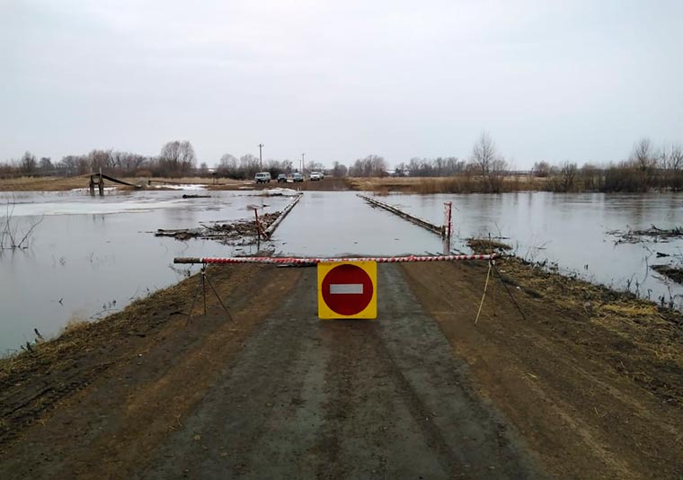 В Татарстане под водой оказался ещё один мост