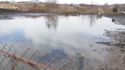 В деревне Байгулово Нижнекамского района затопило участки стекающей с полей водой