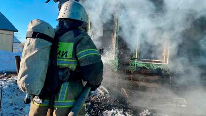 В Нижнекамском районе стали чаще гореть бани и частные дома