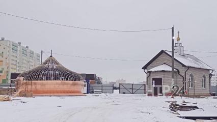 В Нижнекамске на этой неделе установят купол на Храме Рождества Христова