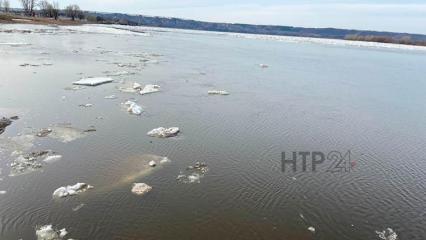 На реке Кама около Нижнекамска начал подниматься уровень воды