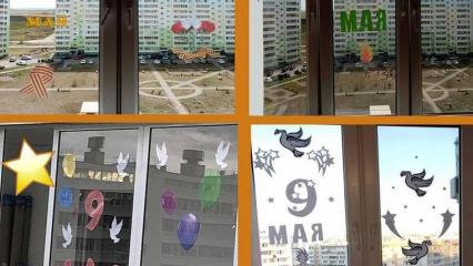 Жители и организации Нижнекамска присоединились к акции «Окна Победы» - НТР 24