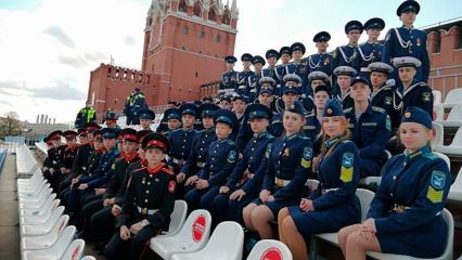 Кадеты из Нижнекамска приняли участие в генеральной репетиции Парада Победы в Москве - НТР 24