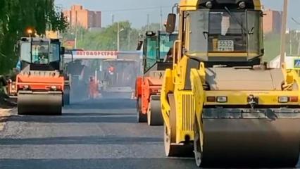 В Нижнекамске ремонтируют дорогу на ул. Ахтубинской