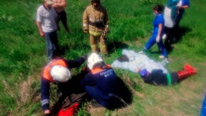 В Татарстане ребёнок упал в 12-метровый овраг и повредил ногу