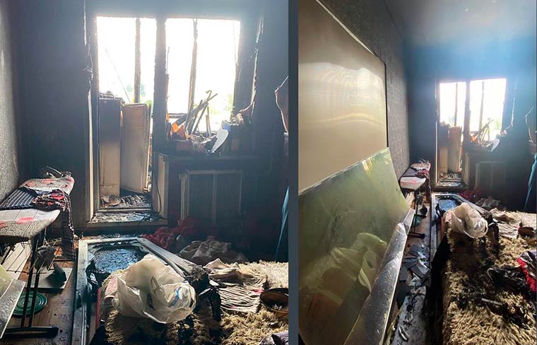 При пожаре на ул.Студенческой в Нижнекамске сгорели квартиры молодой семьи и пенсионеров