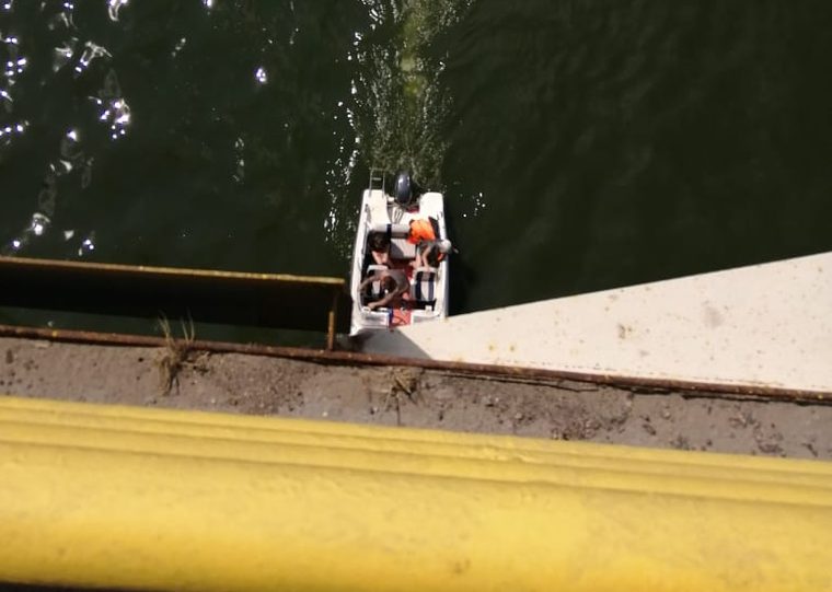 В Казани женщина упала в воду с моста «Миллениум»