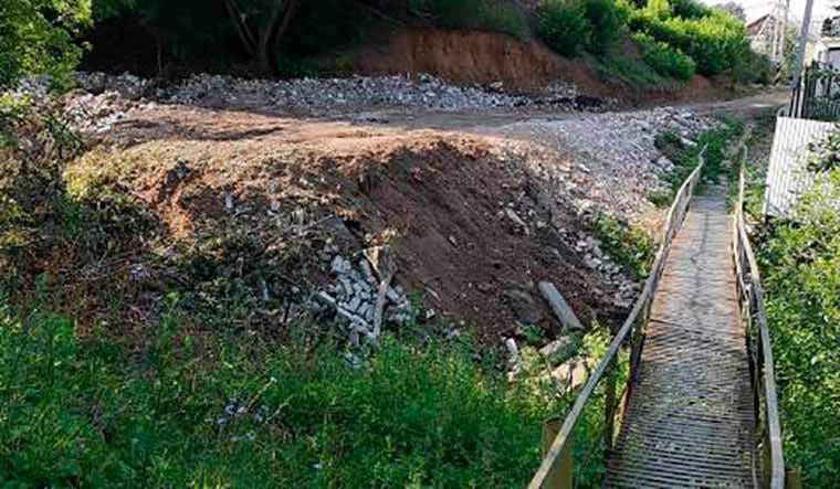 Реку Субай под Нижнекамском засыпали строительным мусором