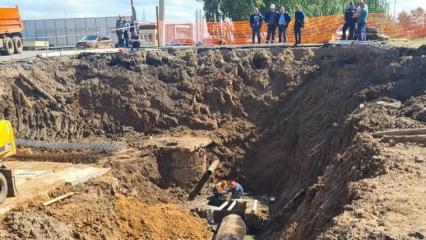 В ходе ремонта из ямы на ул.Вокзальной в Нижнекамске вывезли 3 тыс. кубометров грунта - НТР 24