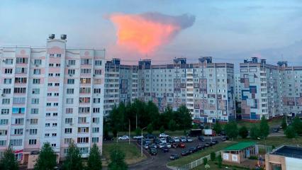 Жители Нижнекамска заметили облако с волчьим профилем - НТР 24