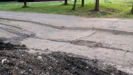 На ул.Вокзальной в Нижнекамске образуется еще один провал - НТР 24