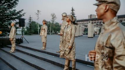 В преддверии Дня памяти и скорби в Татарстане прошла акция «Огненные картины войны» - НТР 24