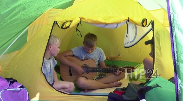 В Нижнекамском районе открылся детский палаточный лагерь