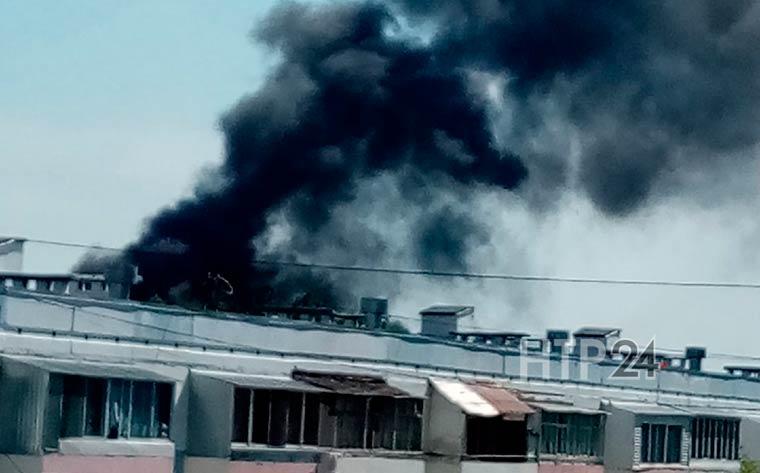 В Нижнекамске произошел пожар на складе