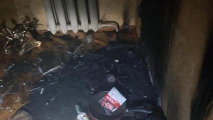 В Нижнекамске ночью загорелась квартира из-за сигареты